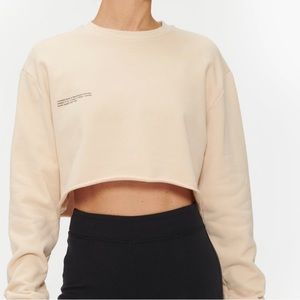 pangaia organic cropped long-sleeves tshirt
